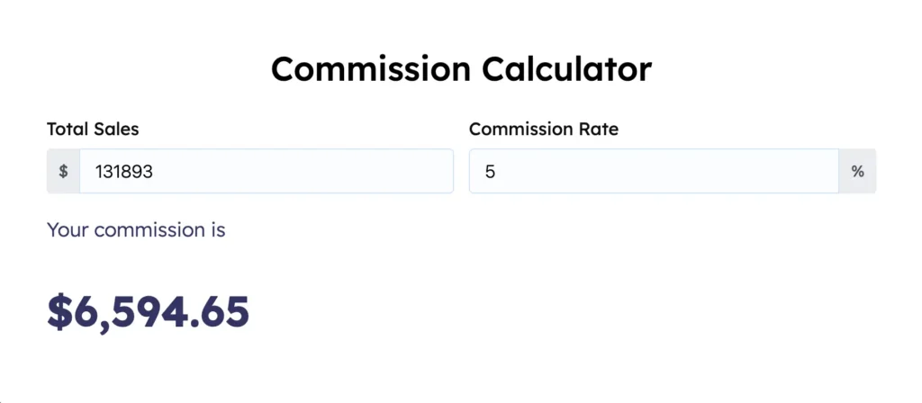 Fluent Forms numeric calculator